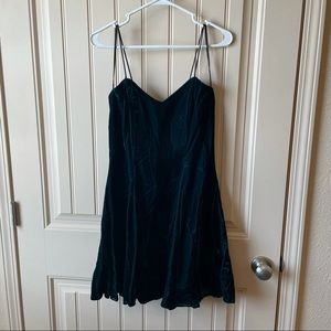 Vintage Jessica McClintock Velvet Mini Dress